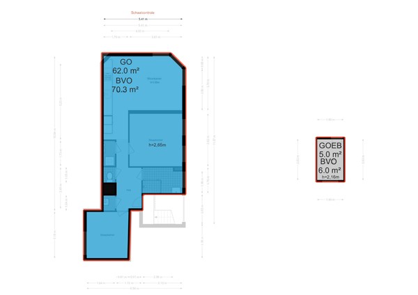 Floor plan - Adriaan van Bergenstraat 2-3, 1056 JW Amsterdam 